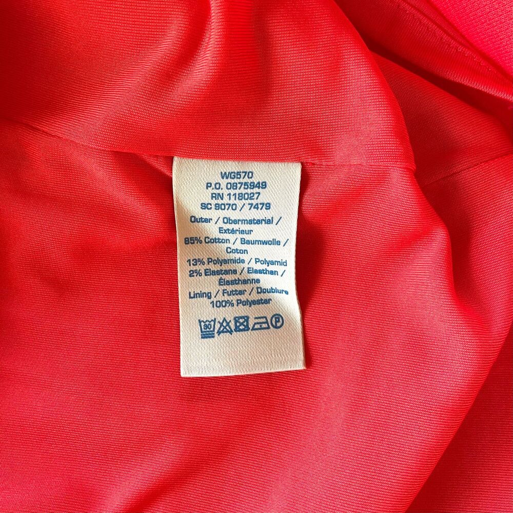 NWOT Boden Cotton Blend Sixties Mod Mini Skirt in Vibrant Orange Coral Pink 12T - Picture 8 of 11